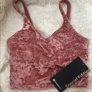 lululemon athletica Pink Velvet Women's Top